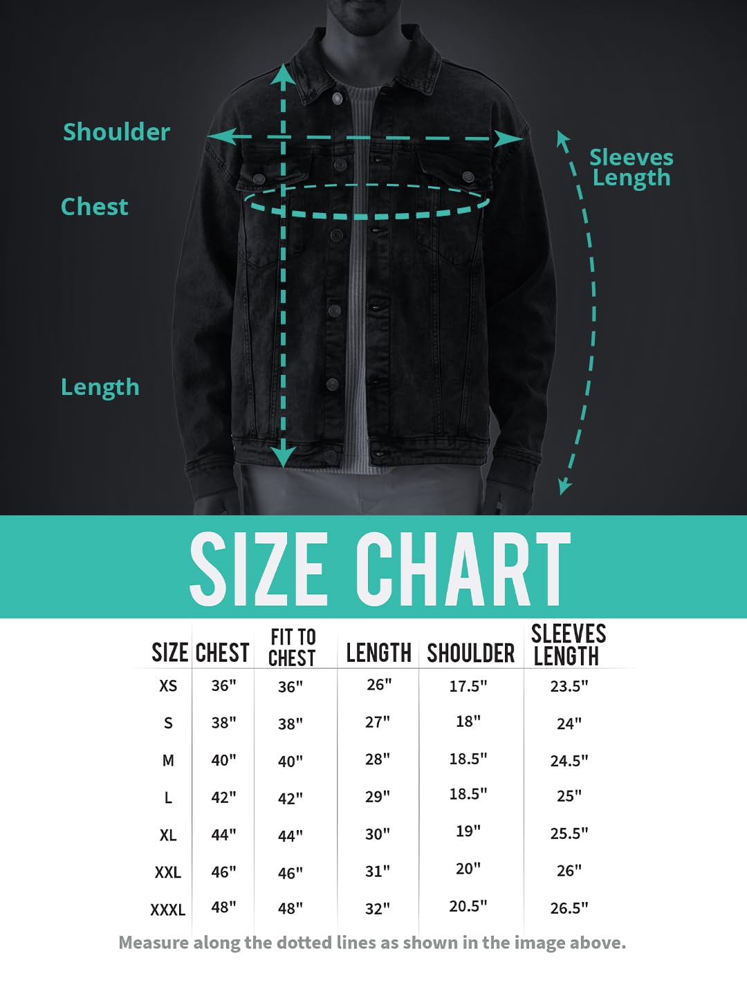 The Souled Store Solids: Ebony Oversized Fit Long Sleeve Collared Neck Button Front Denim Jackets for Men and Boys - Classic and Versatile Outerwear Essentials