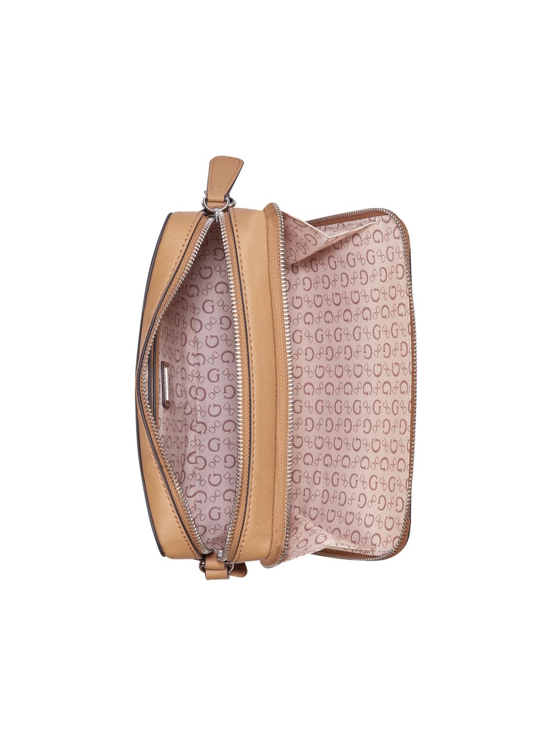 GUESS Camel Solid Haddington Mini Crossbody Bag