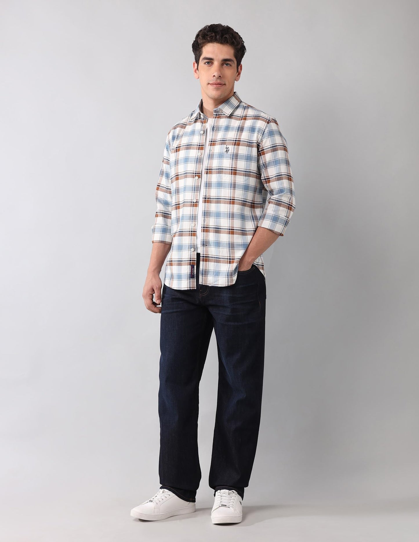 U.S. Polo Assn. Denim Co. Men's Relaxed Jeans (UDJEN1749_Rinse Wash