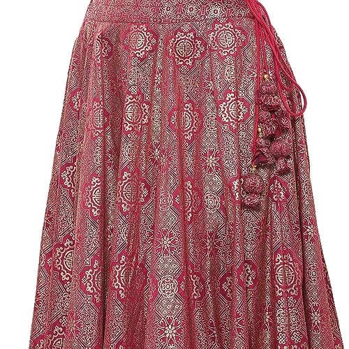 BIBA Women Cotton Blend Meganta Poly Dupion Straight Readymade Kurta Set (Skdasrtd8935Aw23Mgt_Purple_Large)