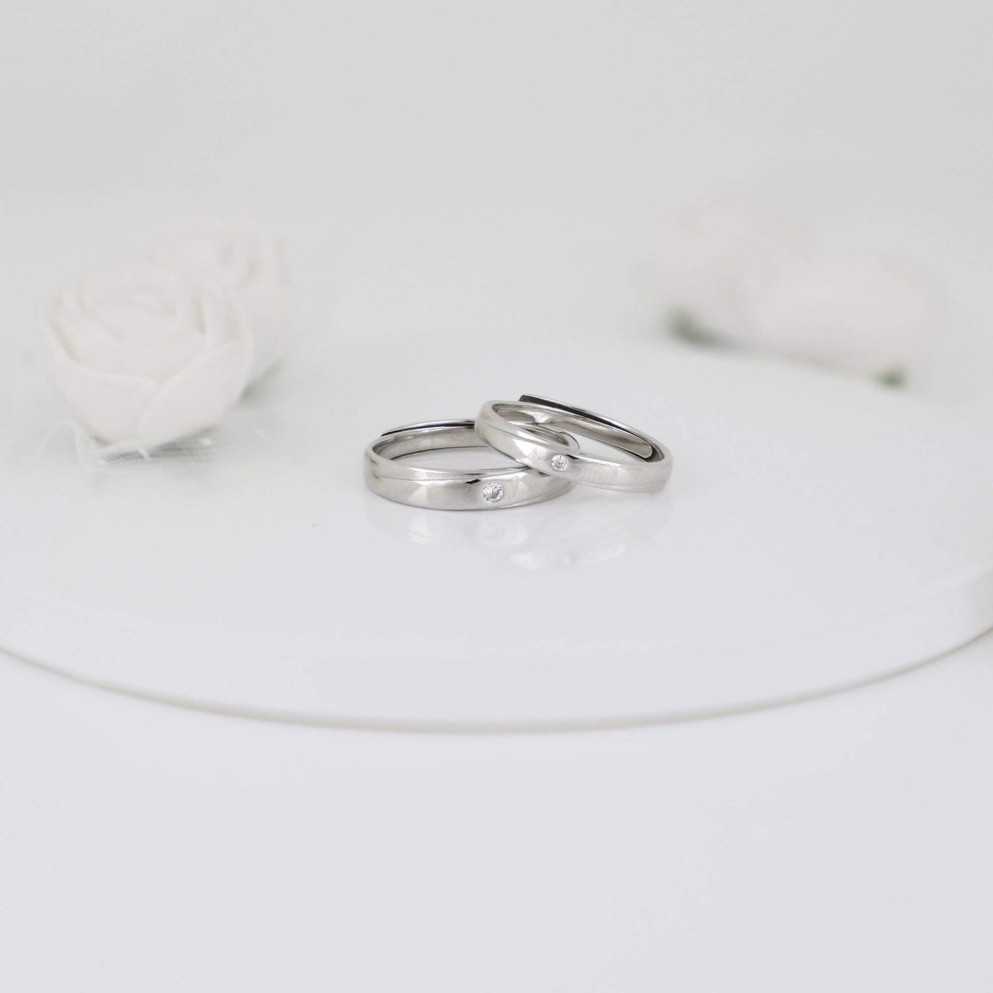 GIVA 925 Silver Forever Couple Bands, Adjustable | Promise Rings for Men and Women | With Certificate of Authenticity and 925 Stamp | 6 Month Warranty*