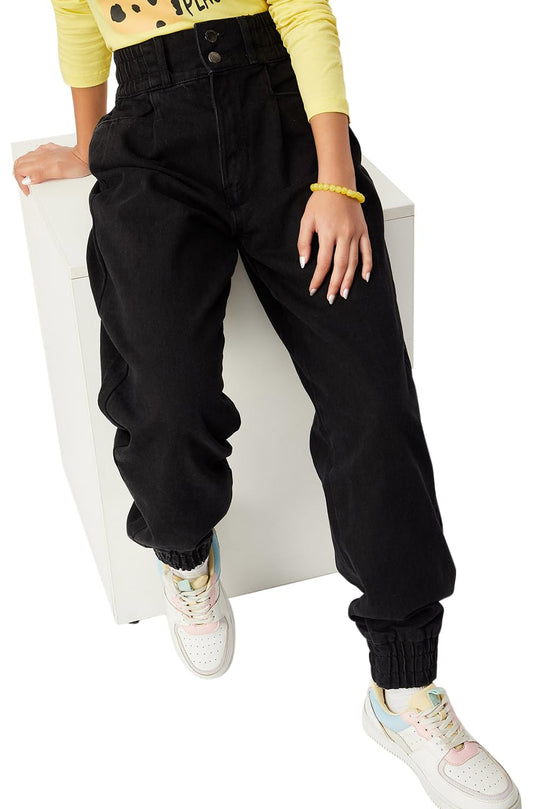 Max Girl's Slim Jeans (W23EFD07BLACK_Black