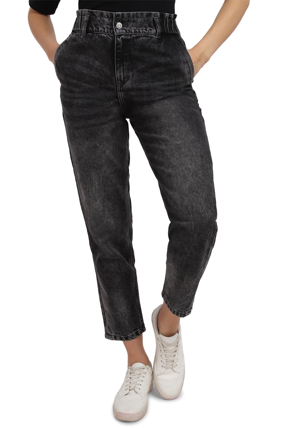 Allen Solly Women's Regular Jeans (AHDNCRXFJ45046_Black