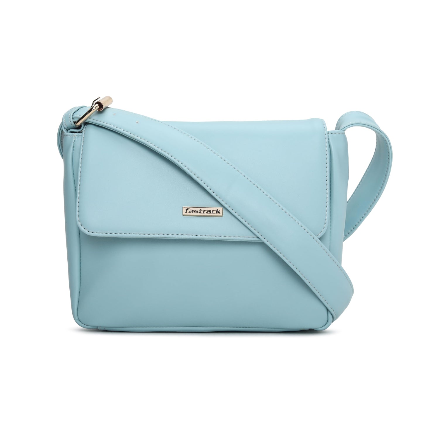 Fastrack Sling Bag For Women | Faux Leather Sling With Ribbon-Like Belt | Magnetic Flap Closure and Multiple Pockets For Easy Storage| Trendy Women's Handbags