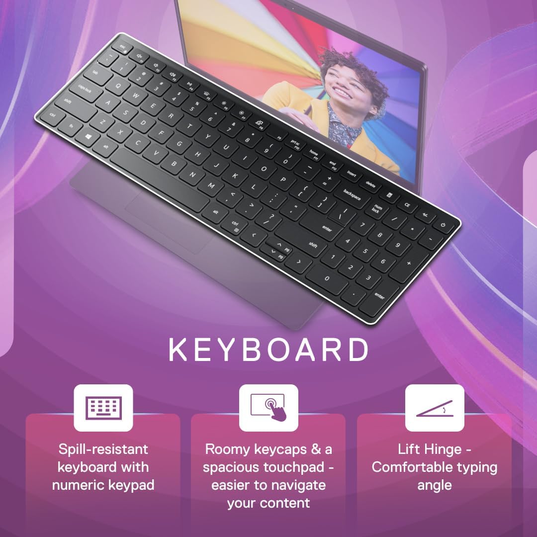 Dell 15, AMD Ryzen 3 7320U Processor (8GB RAM / 512GB SSD/Windows 11 + Office H&S 2024 + M365 / 15.6"(39.62 Cm) FHD Display / 12 Month Mcafee/Carbon Black Color/ 1.63 Kg Thin & Light Laptop