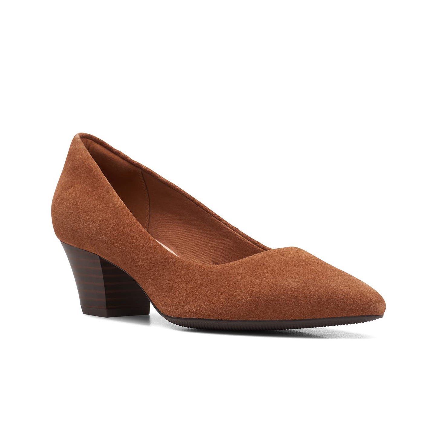 Clarks Women Teresa Step Pump Dark Tan S UK-6