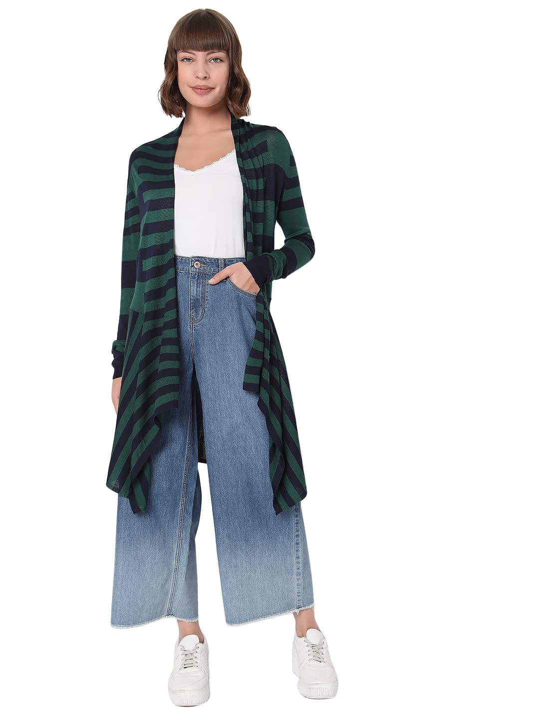 VERO MODA Regular Fit Shrug(248814901_Rain Forest_XS)