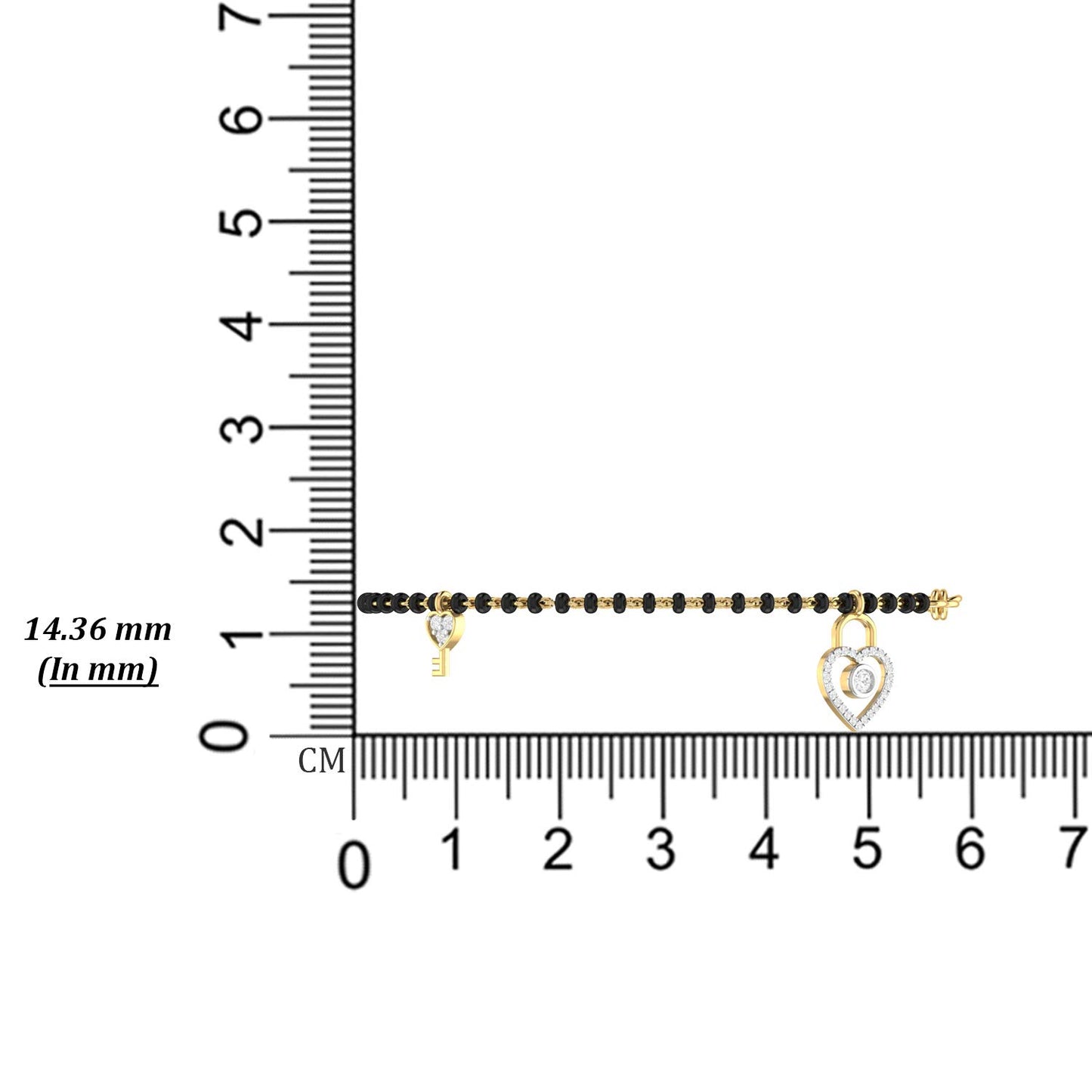 PC Jeweller 18k (750) Yellow Gold and Diamond Bracelet for Women