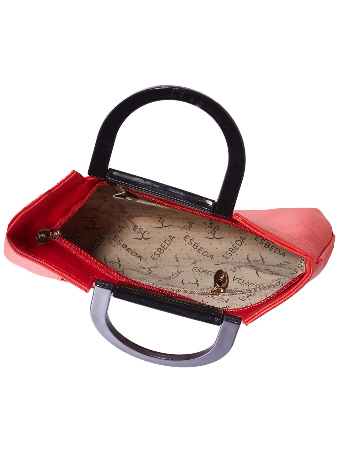 ESBEDA Red color Solid PU Synthetic Handbag For Women