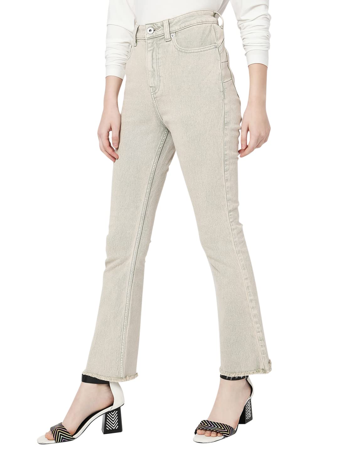 VERO MODA Bootcut fit Jeans (10298064_Seafoam Green_28)