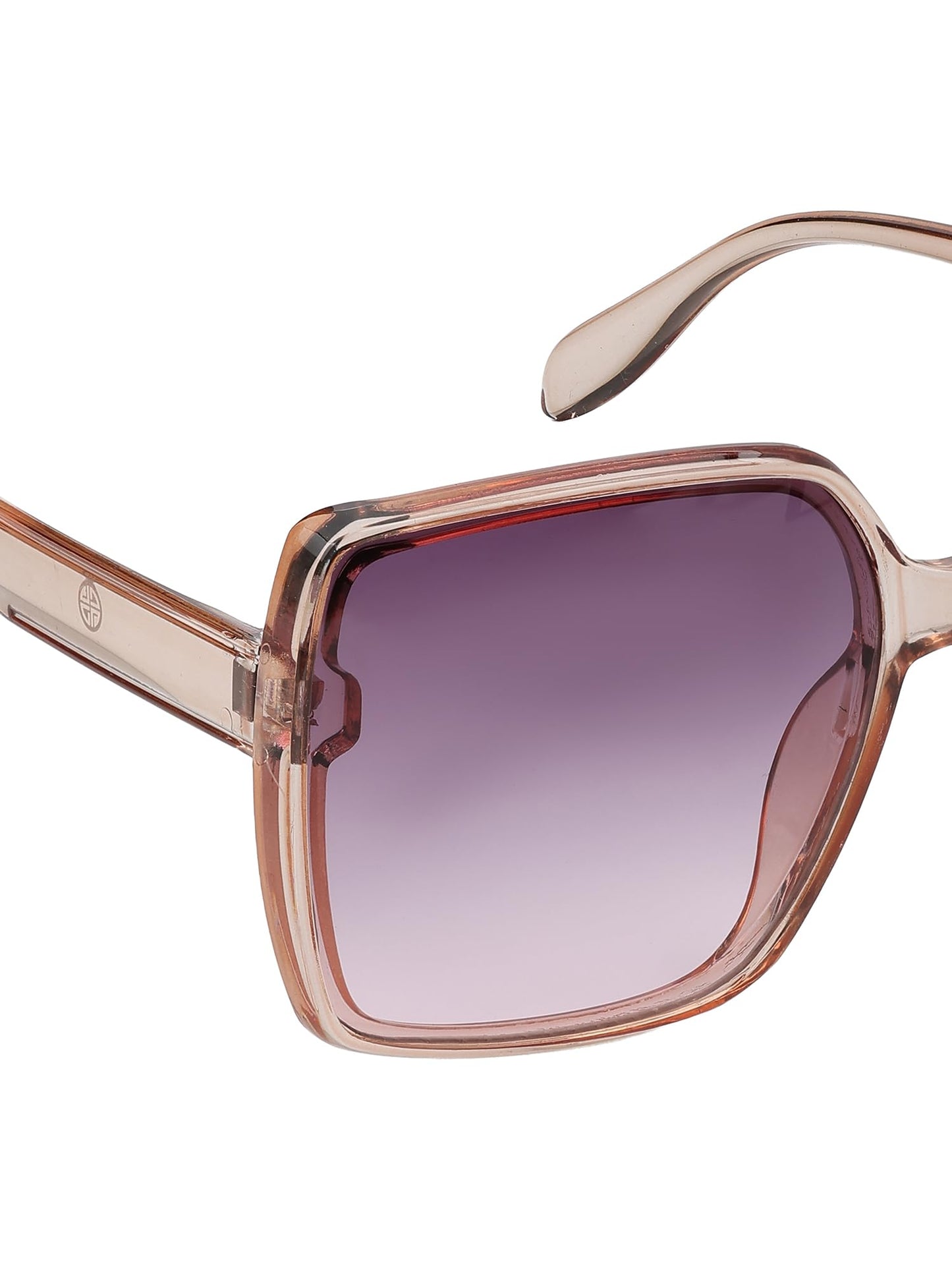 Carlton London Women Nude Toned UV Protected Gradient Lens Oversized Sunglasses