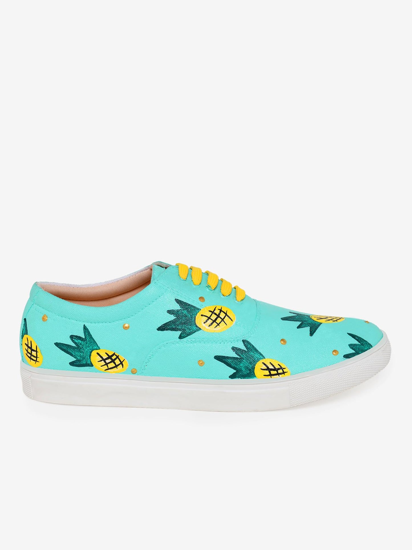 THE QUIRKY NAARI Pineapple Sneakers Say Hello to Summers | Teal