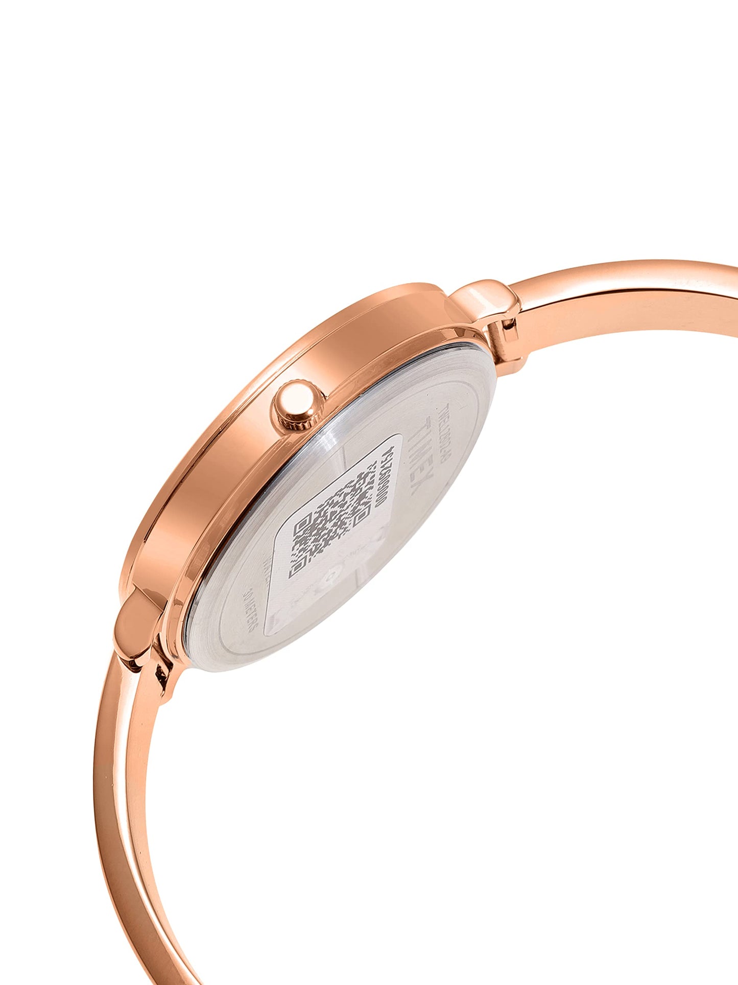 TIMEX Analog Watch for Women with Rose Gold Round Dial & Rose Gold Brass Bracelet Band Water Resistant Women's Wrist Watches - TWEL128SMU05