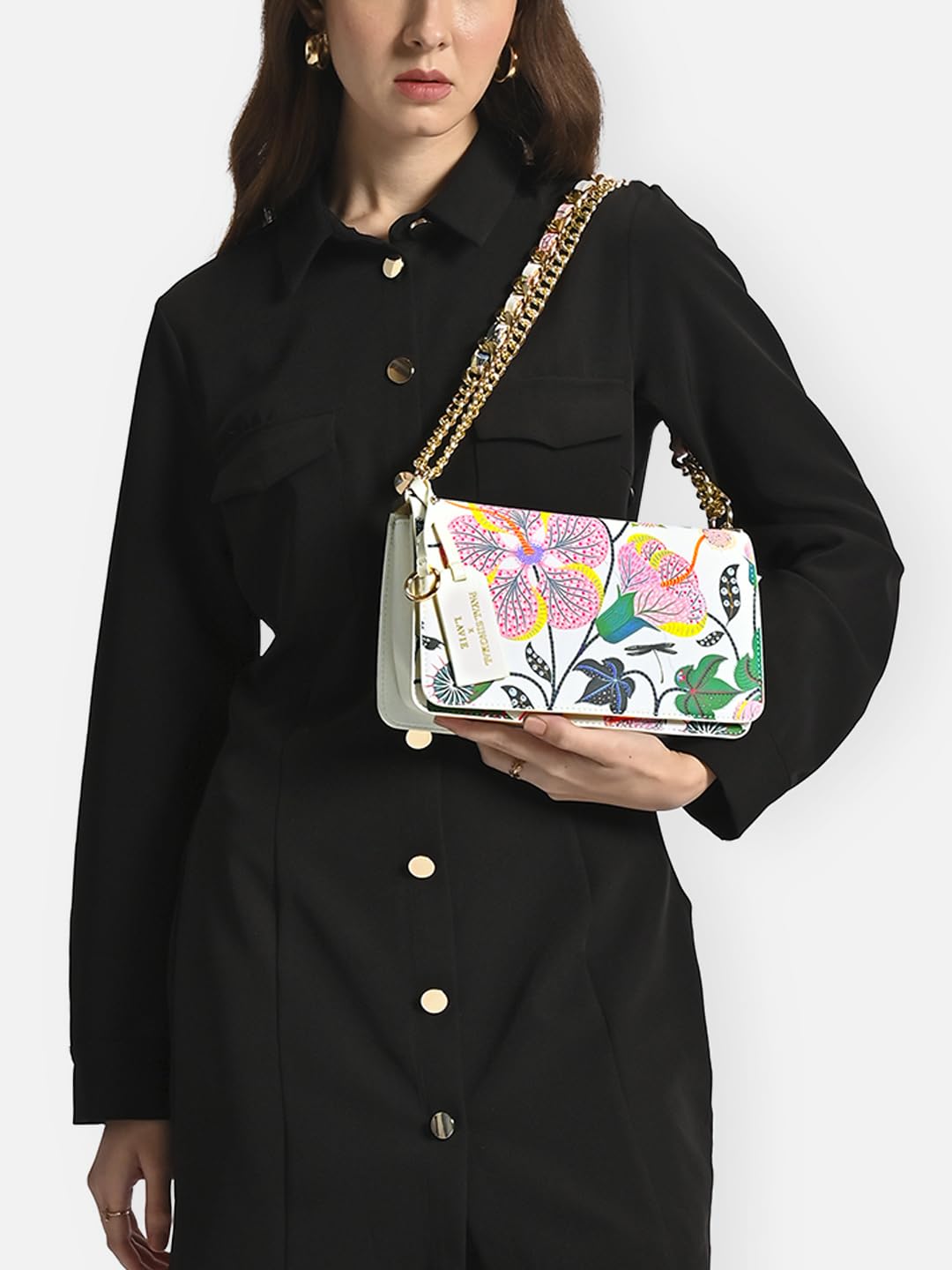 Lavie X Payal Singhal Limited Edition Abutilon Large Box Totebag | Ladies Purse Handbag