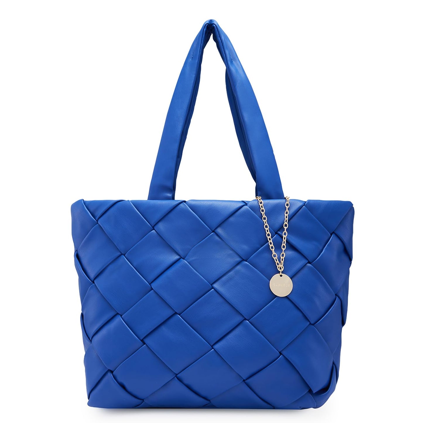 Caprese Merlin Tote Bag, Large-Blue | Stylish Handbag for Women | Spacious, Versatile Office & Daily Essentials Tote | Top Zip Closure