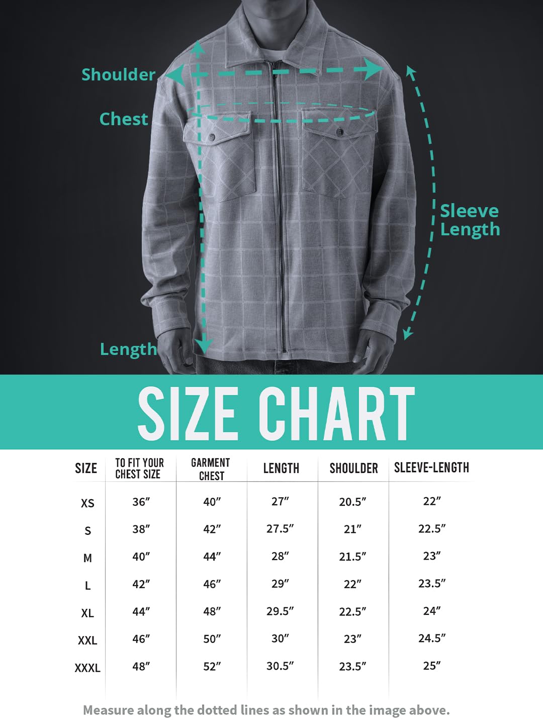 The Souled Store Ochre Vibes Men and Boys Long Sleeve Zipper Front Oversized Fit Cotton Flannel Shackets Men's Flannel Shirt Winter Plaid Thick Jackets Shackets for Men Outerwear Layering Shirts