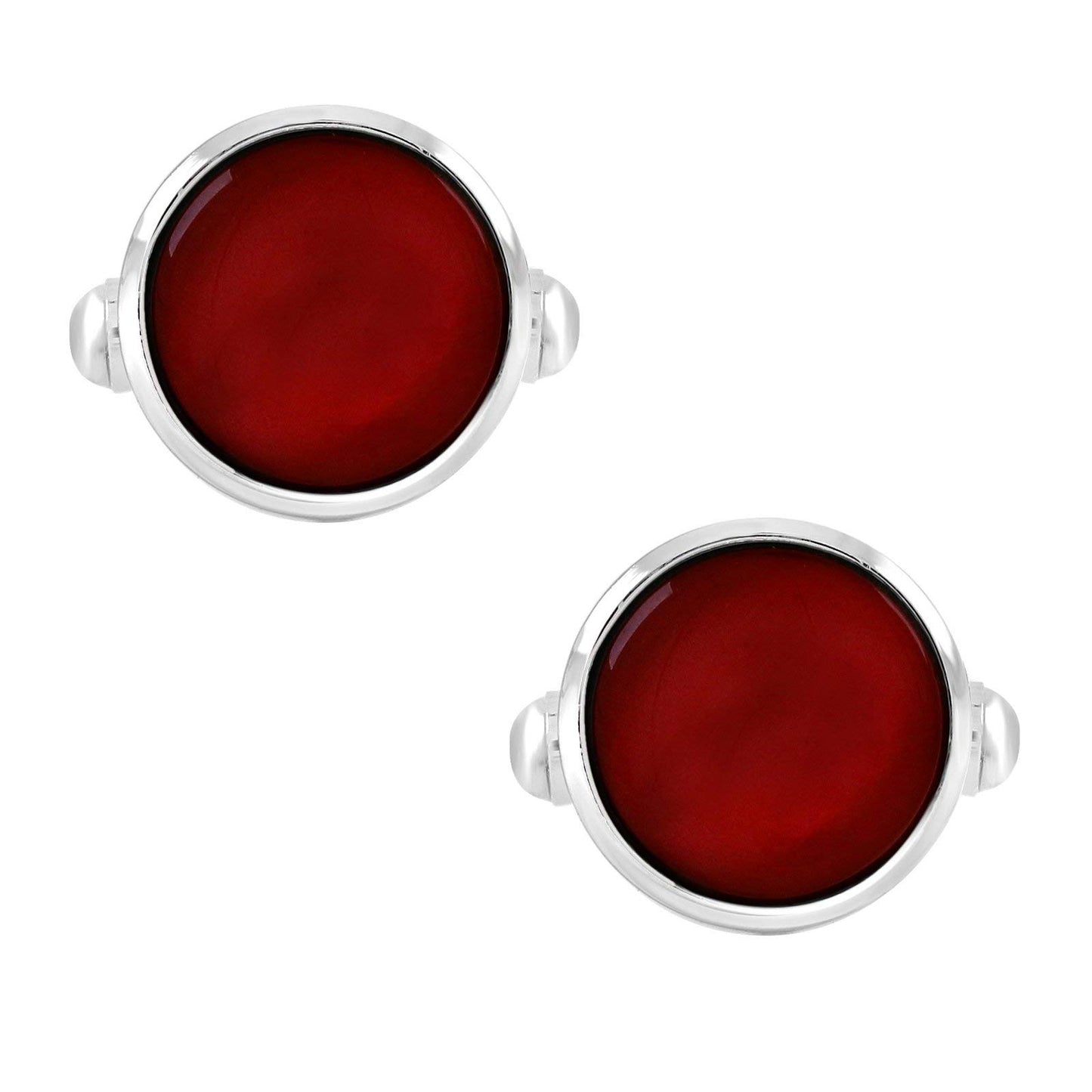 Zivom® Red Office Formal Shirt Blazer Cufflinks Pair Men Gift Box