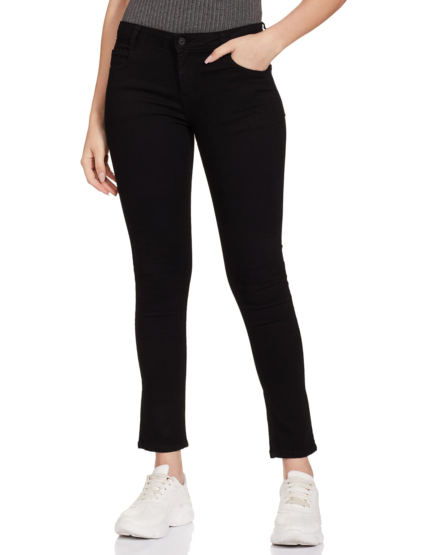 Max Women's Slim Jeans (NOOSN1AMOS_Black_36)