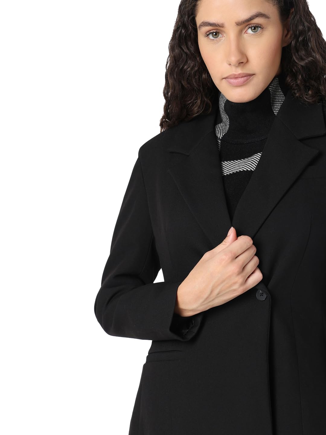 VERO MODA Women's Regular Fit Black Blazer