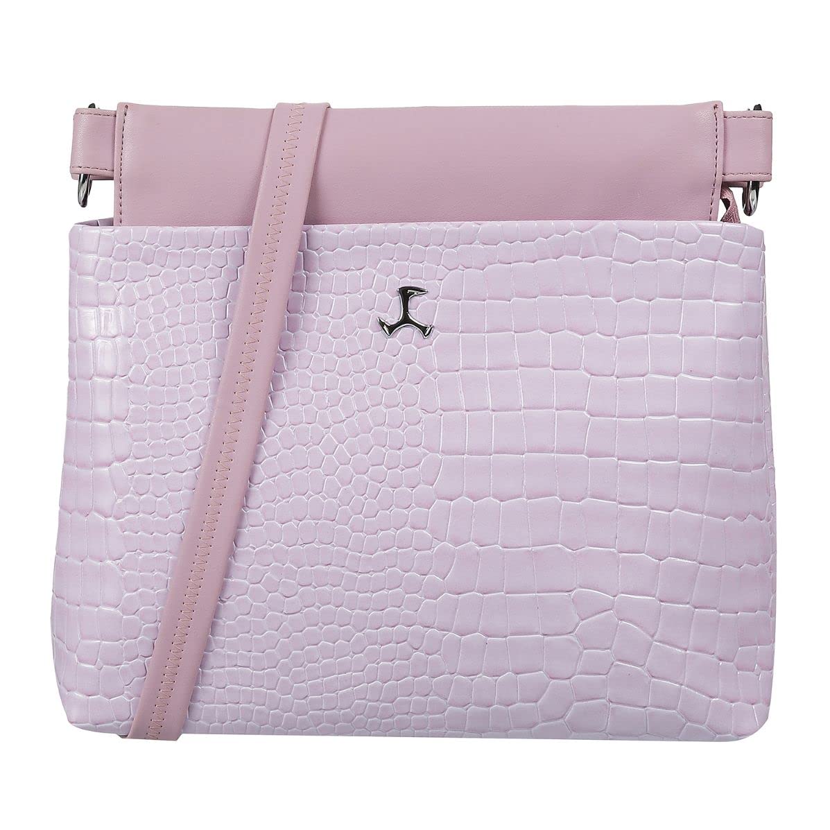 Mochi Women Purple Zip Top Sling Bag (66-7648)