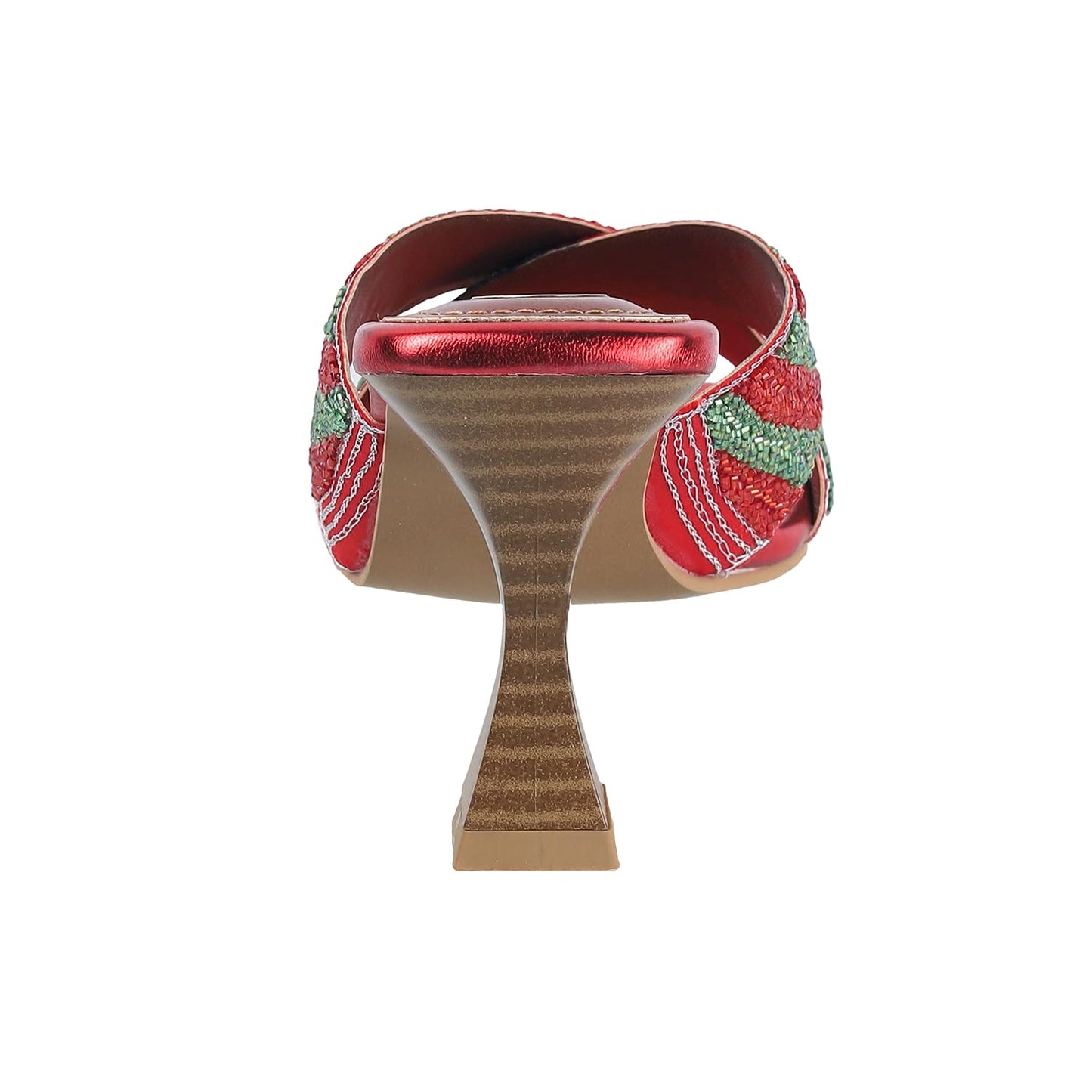 Catwalk Women Stylised Open Back Kitten Heels | For Women & Girls (RED,4 UK)