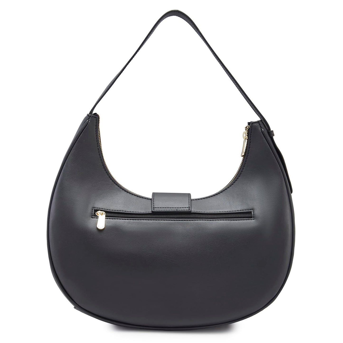 Caprese Celia Hobo, Black-Large | Solid Designed Shoulder Bag for Women | Spacious Compartment | Perfect for Casual & Daily Use