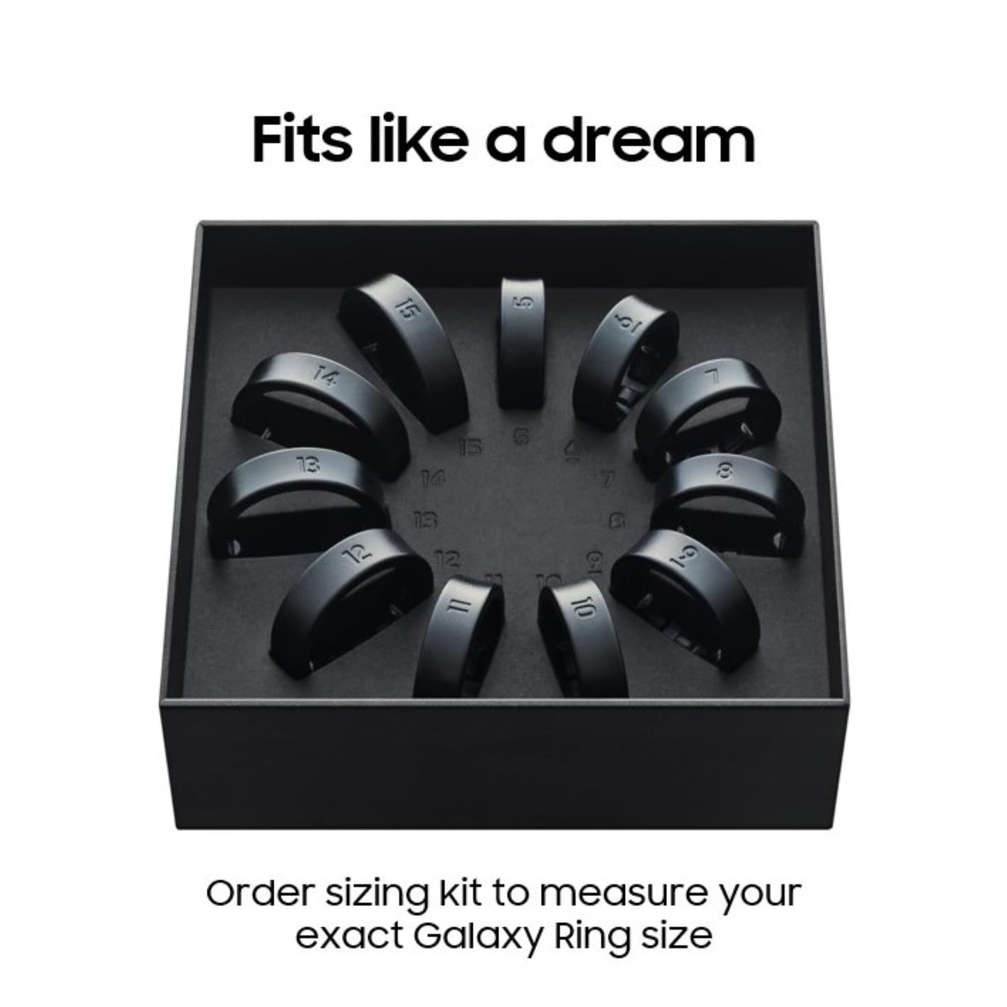 Samsung Galaxy Ring, with Smart AI, Size First W/Sizing Kit, No App Subscription, Fitness Monitor, Sleep Tracker, Up to 7-Day Battery, Size 14, Titanium Silver