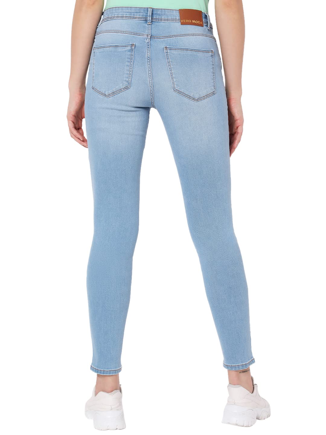 VERO MODA Women's Skinny Fit Blue Classic Jeans_29