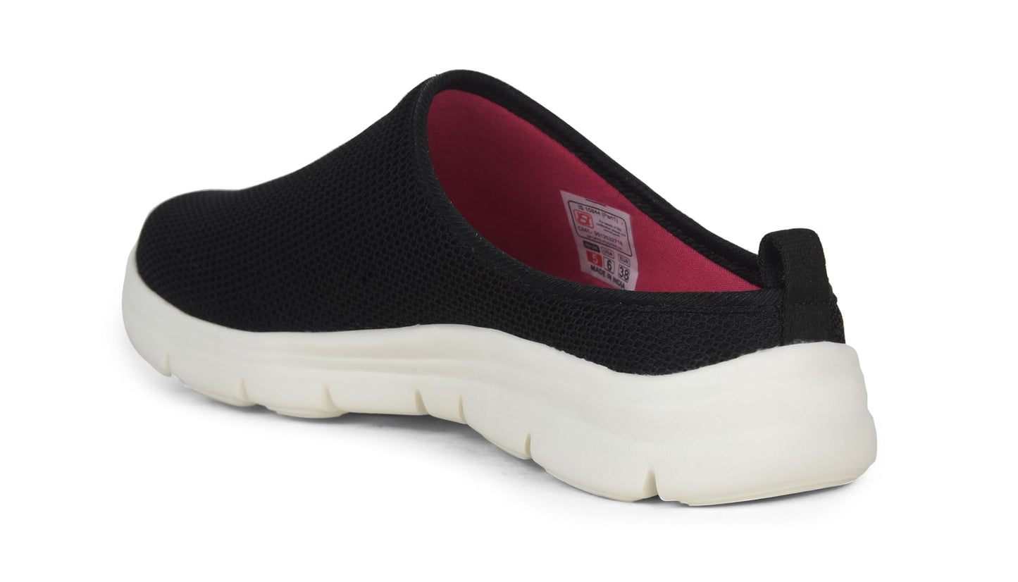Action Women Black Pink Mules APTW0115BKPK09