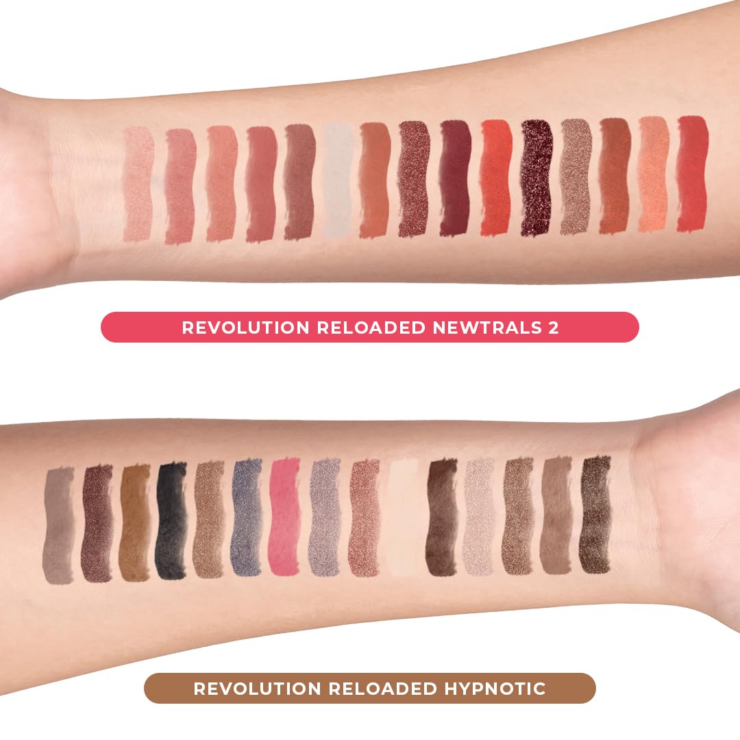 Makeup Revolution Reloaded Combo (Reloaded Eyeshadow Combo) Eyeshadow Palette, Create Long-Lasting Eye Makeup Looks, Vegan & Cruelty-Free, 33g