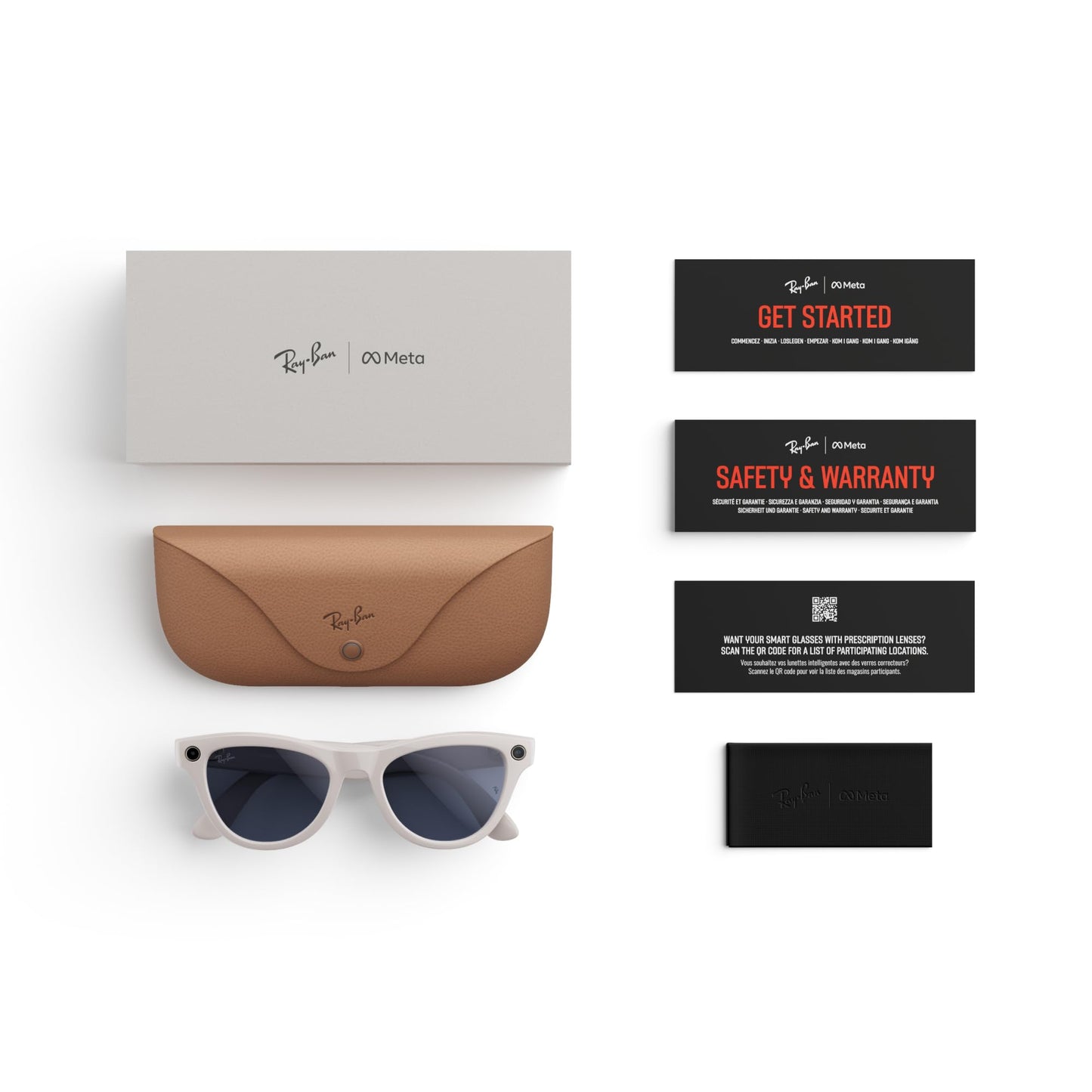 Ray-Ban | Meta Skyler (Gen 1) Shiny Chalky Grey, Transitions® Sapphire Lenses