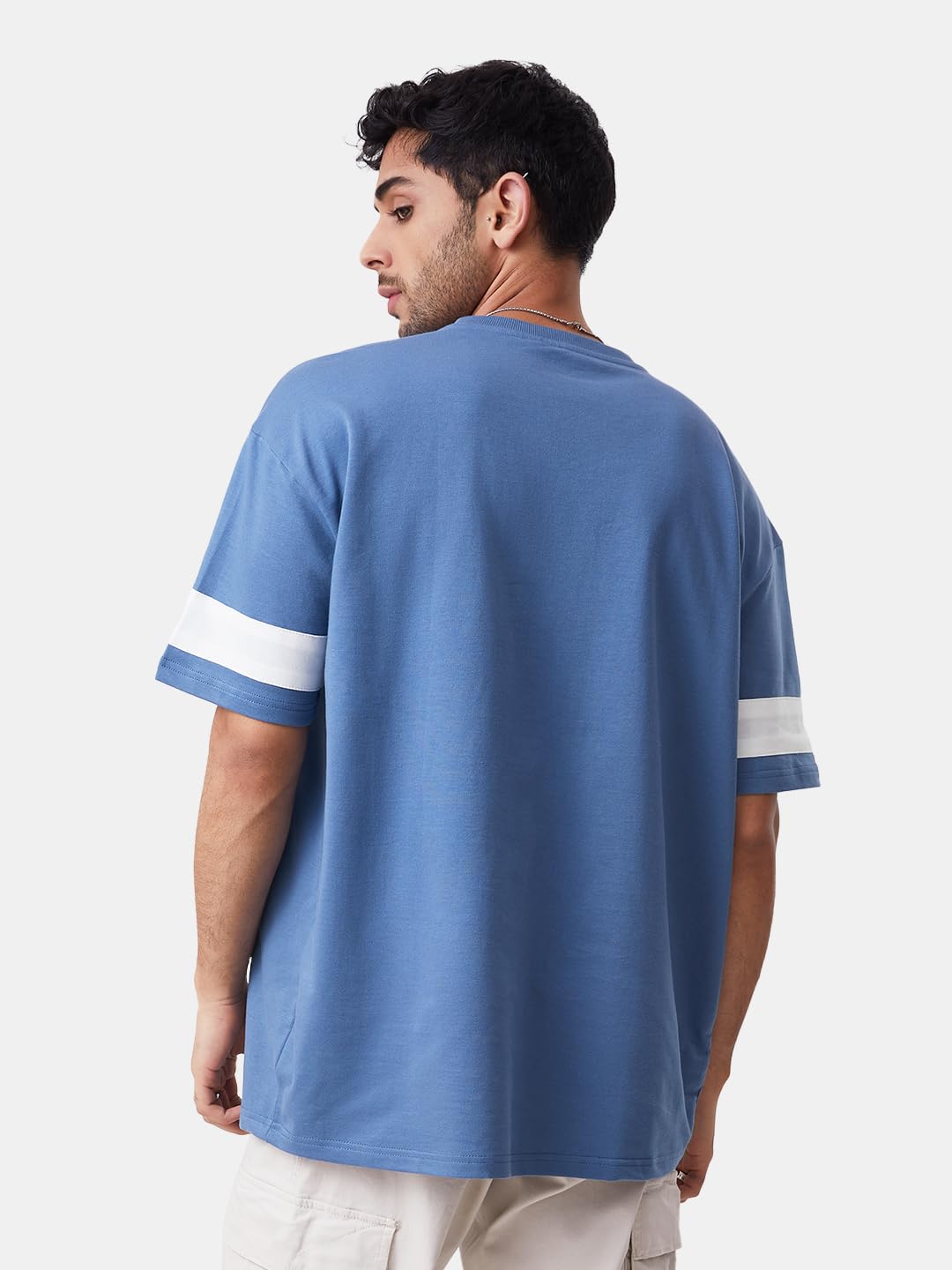 The Souled Store|Official Superman: Classic Mens and Boys T-Shirts|Half Sleeve|Loose fit Graphic Printed| 80% Cotton 20% Polyester Blue Color Men Oversized T-Shirts