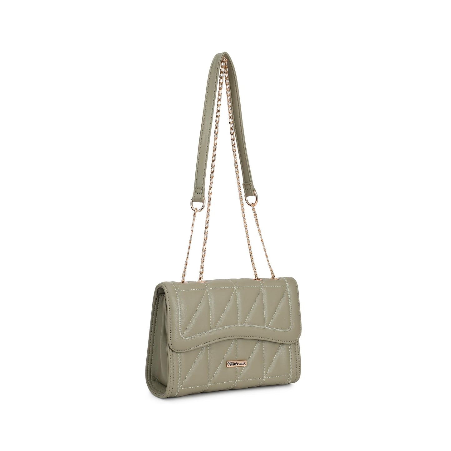 Fastrack Structured Quilted Sling Bag For Women, Ladies and Girls | Made Up of Premium Semi PU Leather Material