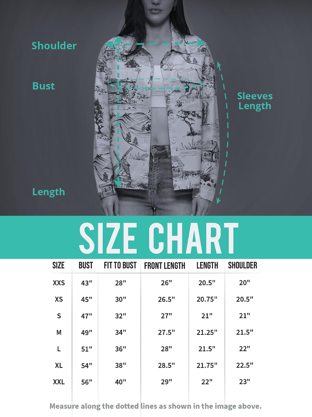 The Souled Store Originals: Little Hearts Denim Women and Girls Long Sleeve Oversized Fit Cotton Shackets