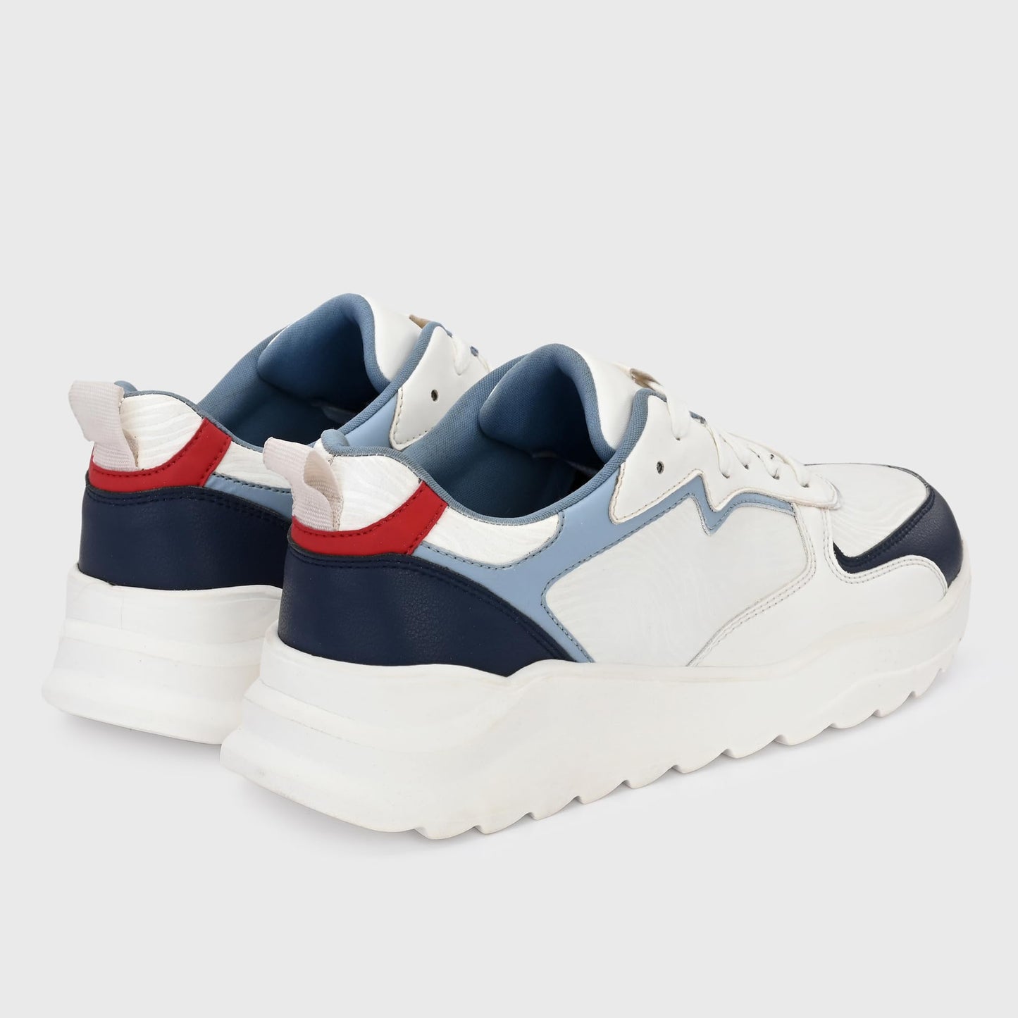 Cruiser Men's Dexter White-Blue Chunky Sneakers_11 UK (2513-2)