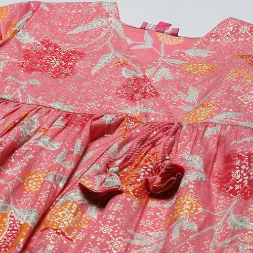 BIBA Girls PRINTED TIRED KID(KWSUMMER CASTEL5953_PINK_15)