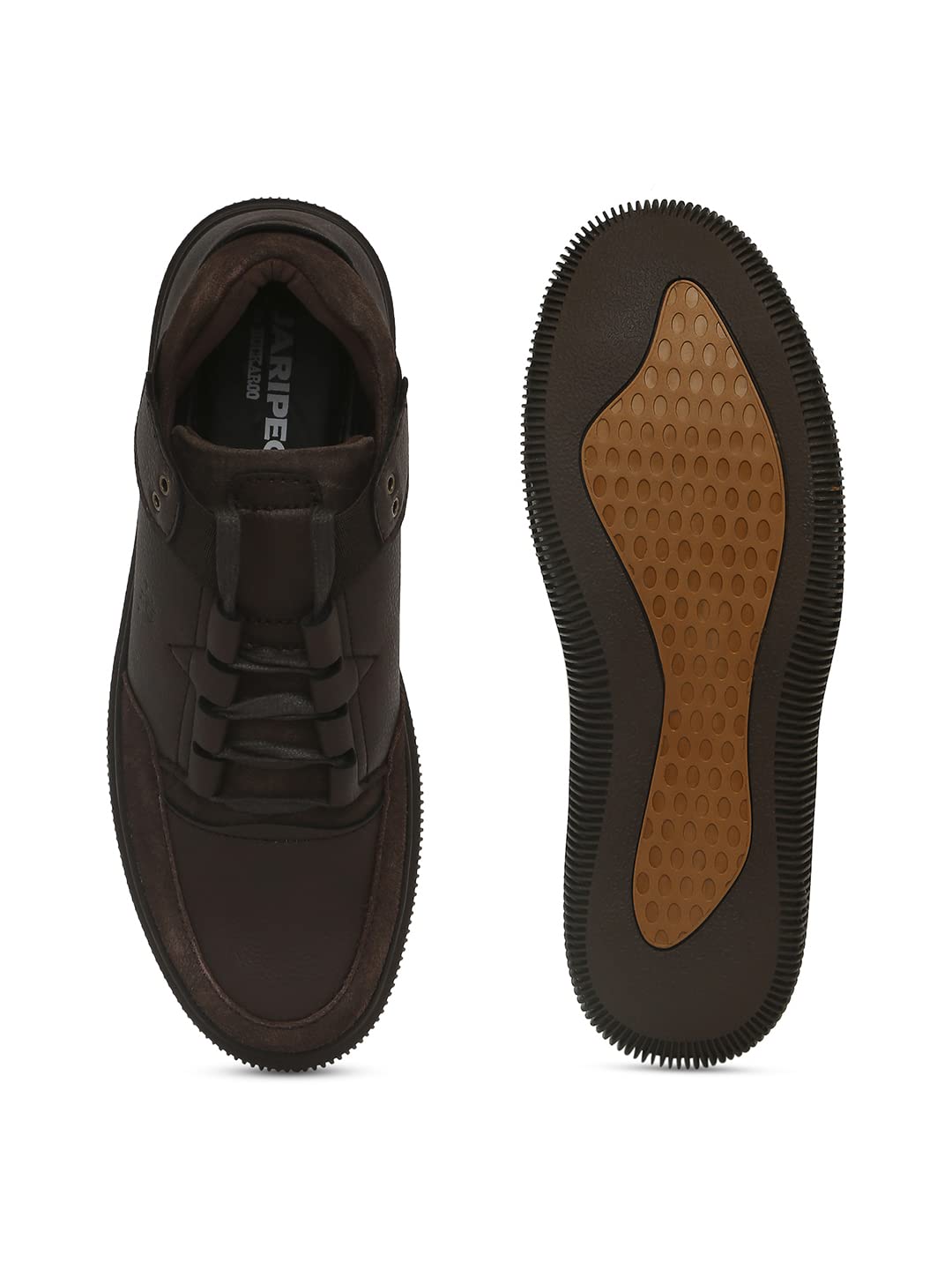 Buckaroo Jaripeo Waldo Premium Vegan Synthetic Brown Casual Shoes for Men: Size UK 8