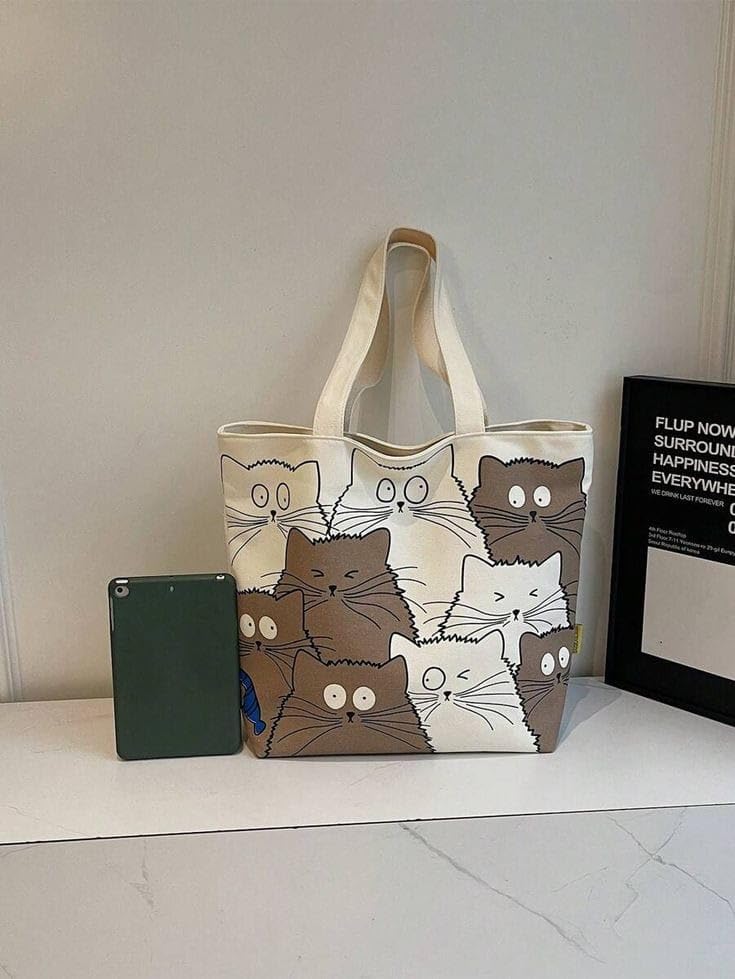 THE SACK CO. Foldable Canvas Tote Bag for Women,Tote Bag for College Girls, 100% Organic Cotton Reusable Shopping Bag for Grocery, Eco-Friendly Multi-Purpose Bag for Travel & Daily Use