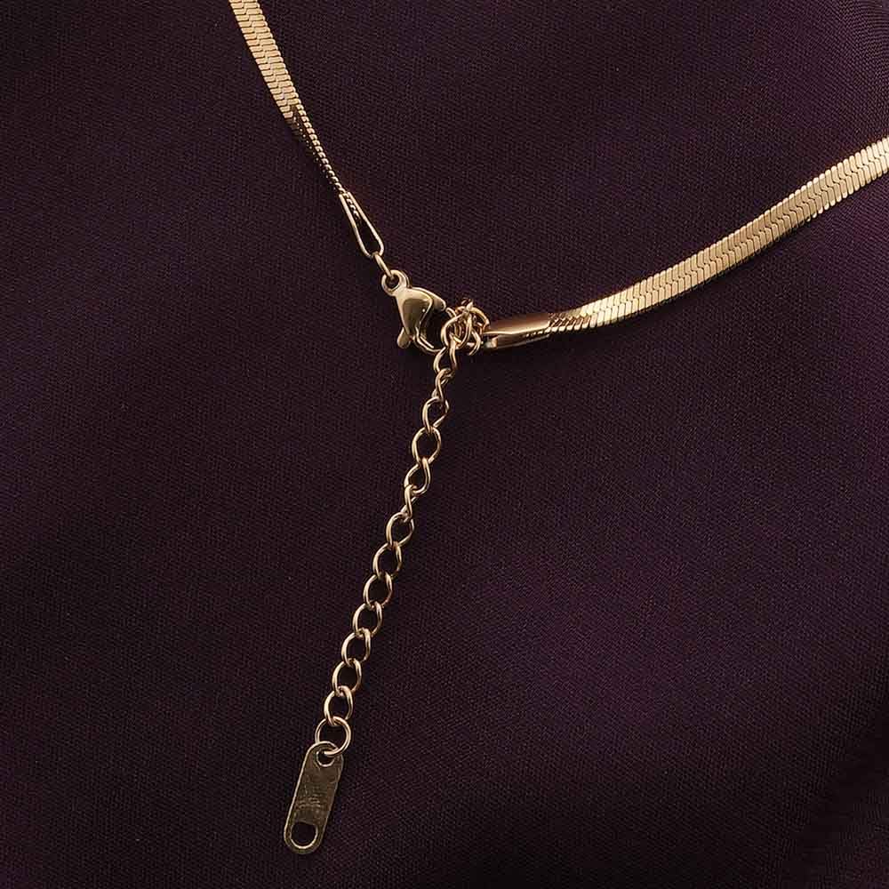 PALMONAS 18k Gold Plated Birthstone Brilliance- May for Women - Gift for Girls & Women | Waterproof & Anti-Tarnish Necklace