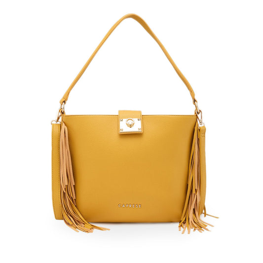 Caprese Cindy Hobo, Yellow-Medium | Stylish Shoulder Bag for Women | Spacious Compartment | Perfect for Casual & Daily Use