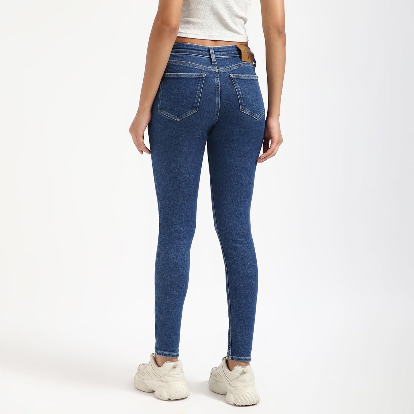 Calvin Klein Womens Blue Color Jeans (32)