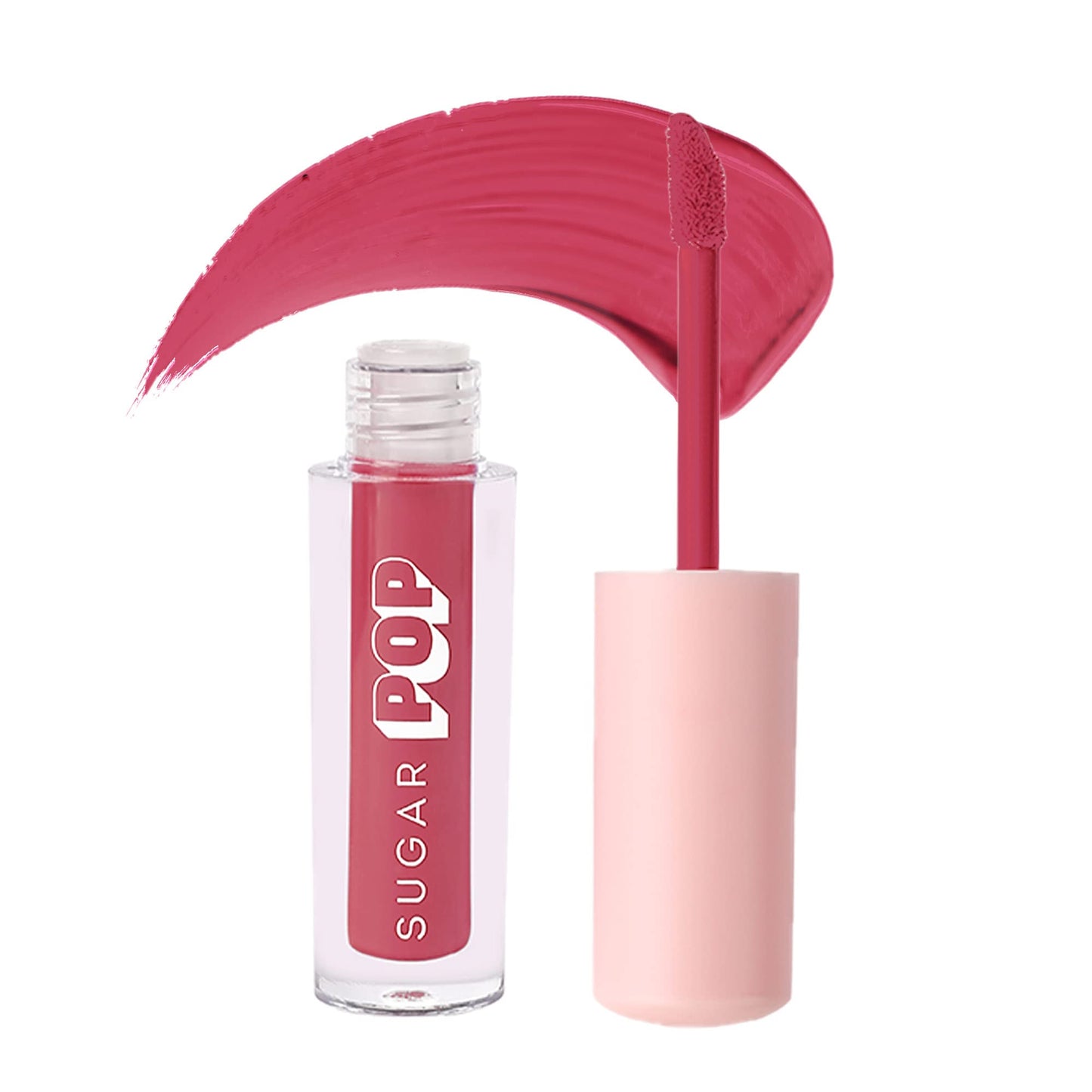 SUGAR POP Matte Lipcolour - 15 Flamingo (Pinkish Purple) – 1.6 ml | Non-Drying, Smudge Proof & SUGAR POP Matte Lipcolour - 20 Poppy (Hot Pink) – 1.6 ml - Lasts Up to 8 hours l Pink Lipstick