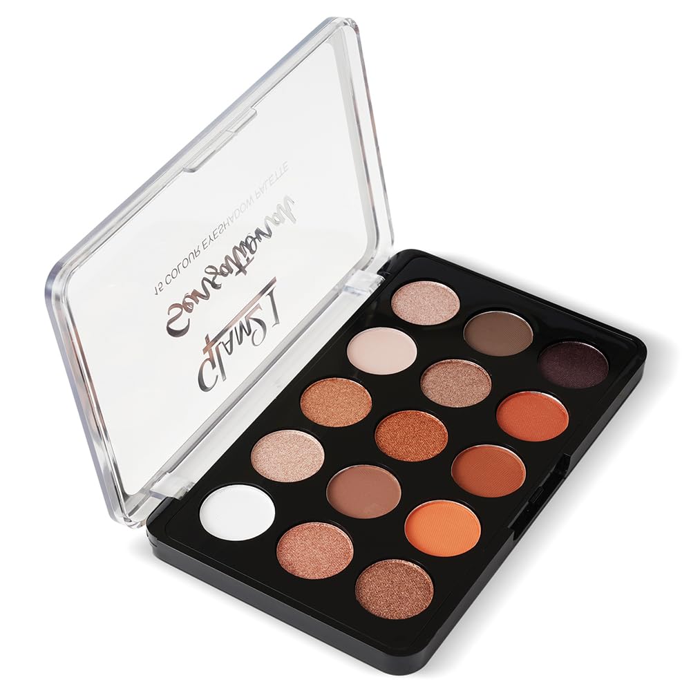 Glam21 Sensational Eyeshadow Palette | 15 Color Shades|Ultra Micronized Pigments|Smoky Eye Shadow|Long Lasting|14gm - 01