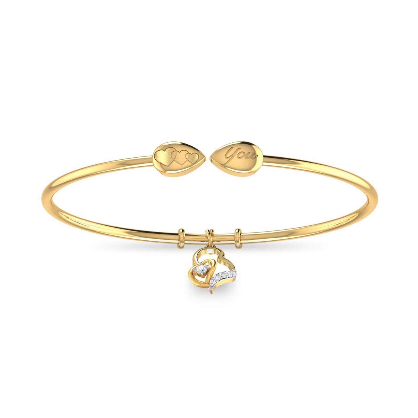 PC Jeweller 18k (750) Yellow Gold and Diamond Bracelet for Women