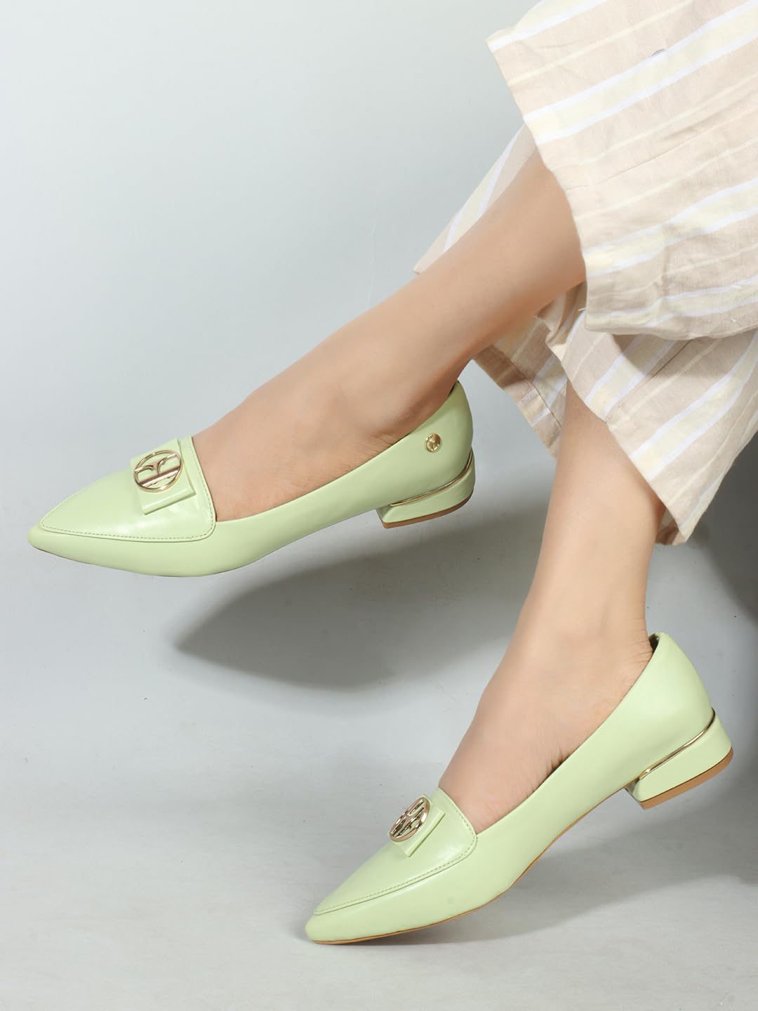 ELLE Women Shoes,Pista Green,UK-3