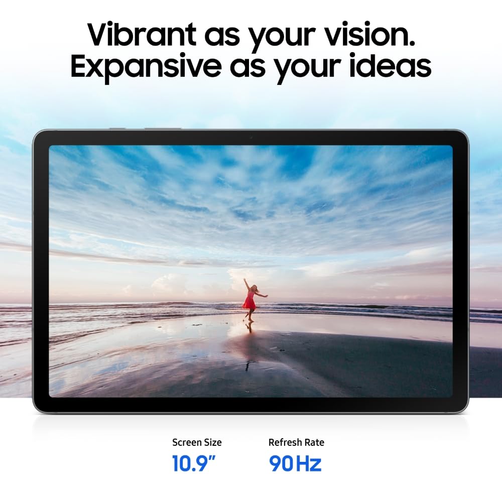 Samsung Galaxy Tab S10 Lite with AI, S Pen in-Box, 27.7 cm (10.9 inch) TFT LCD Display, 8 GB RAM, 256 GB Storage, Wi-Fi + 5G Tablet, Gray