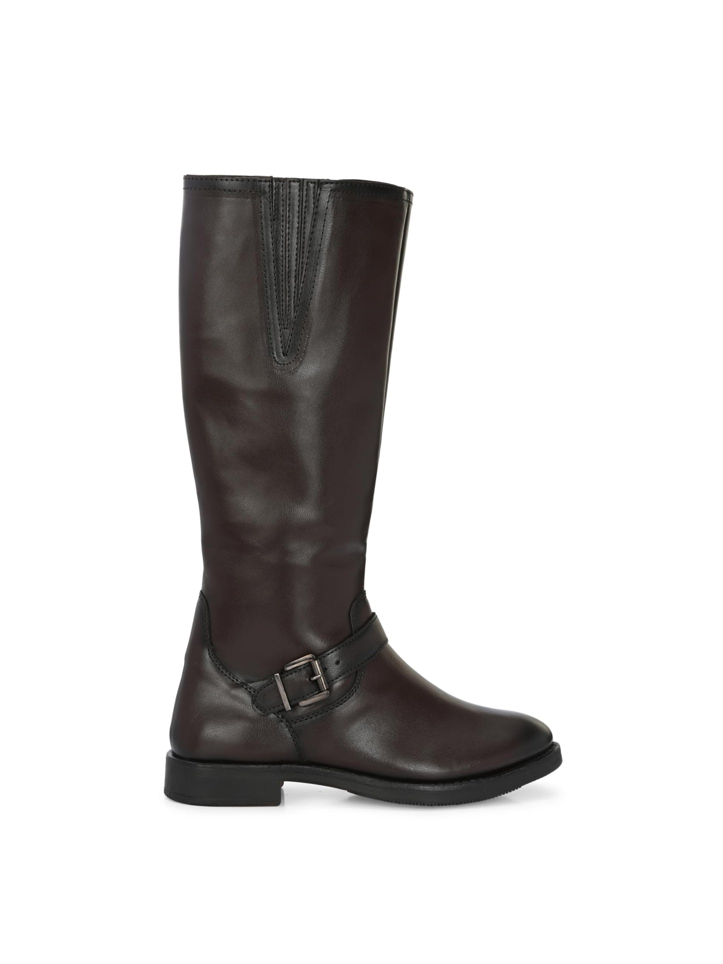 Delize Brown women mild Heel Knee Boots 64480-37