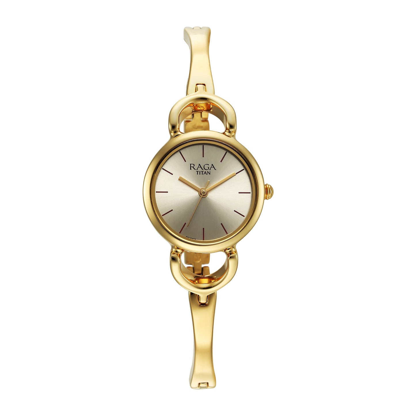 Titan Champagne Dial Analog Watch for Women -2724YM01