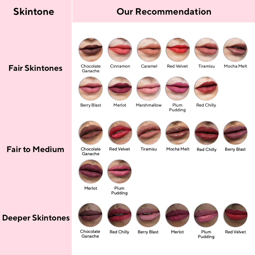 Blur India Call Me Daddy Choco-Berry Crush- Chocolate Brown & Deep Pink Liquid Lipstick Duo | 5ml Each