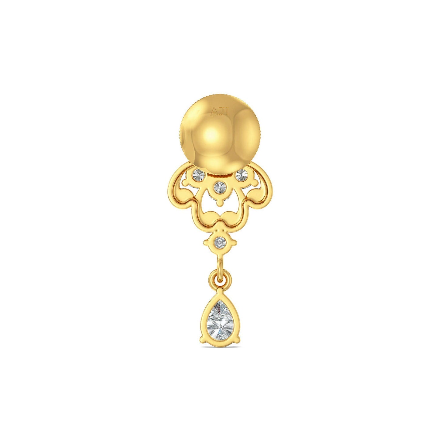 Joyalukkas Impress Collection 22k Yellow Gold Stud Earrings for Women